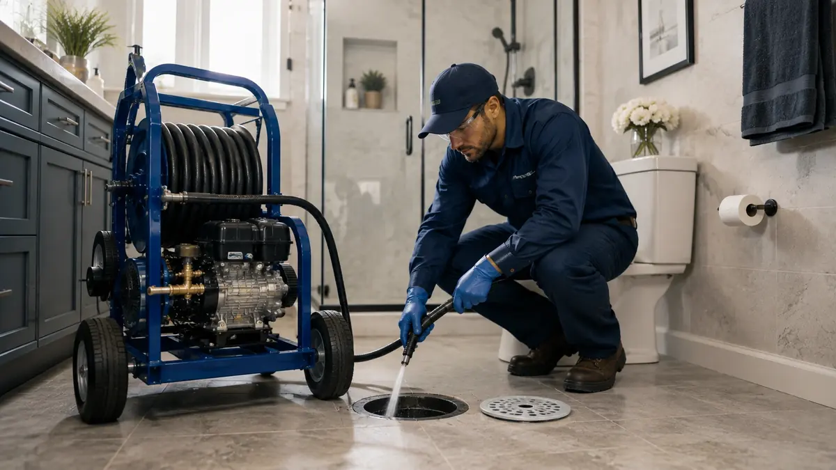 Bathroom Drain Hydro Jetting in Palos Verdes Peninsula