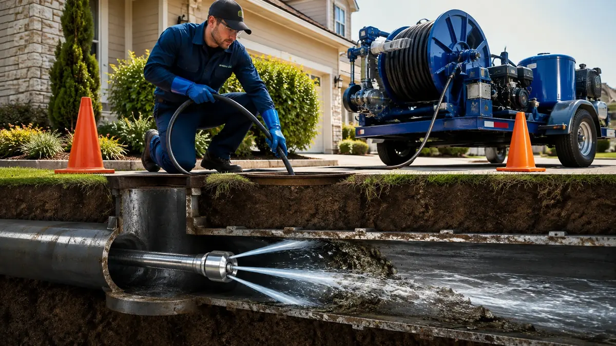 Main Sewer Line Hydro Jet Cleaning in Palos Verdes Peninsula