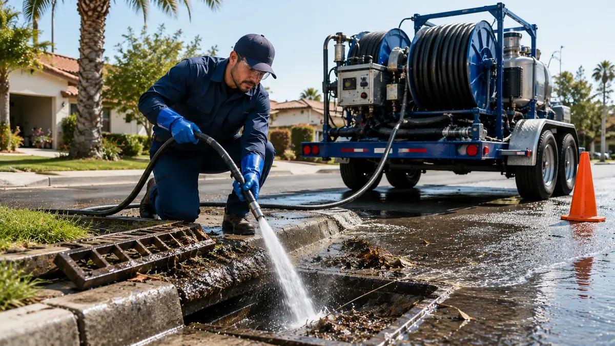 Storm Drain Hydro Jet Cleaning in Palos Verdes Peninsula